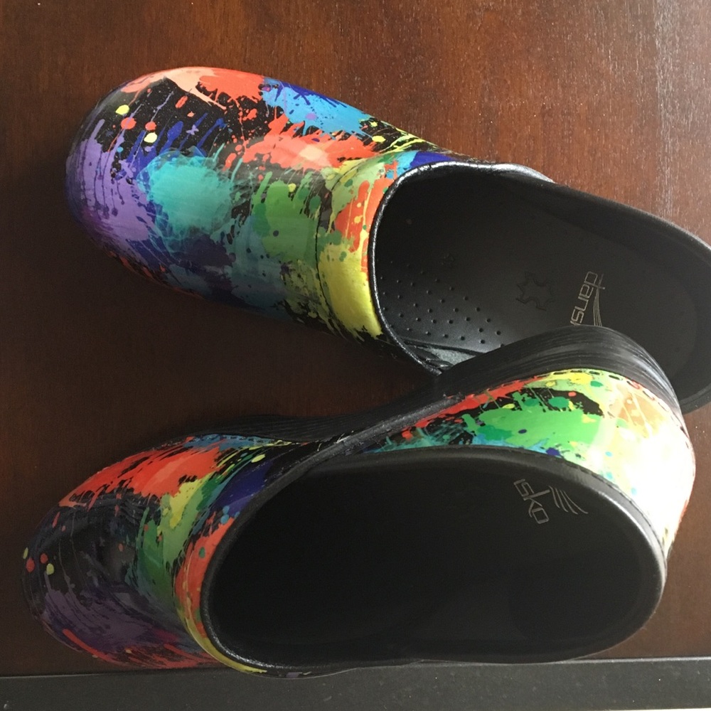 Dansko Rainbow Colored Shoes